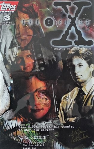 X-Files, the 3 - The return, Sc+Gesigneerd (Topps comics)