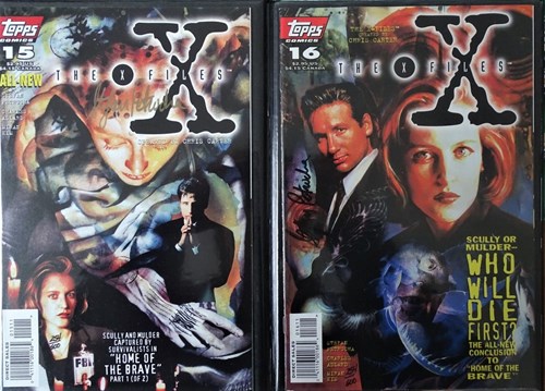 X-Files, the  - Nummer 15 en 16, Sc+Gesigneerd (Topps Comics)