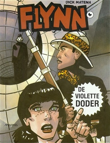 Flynn 4 - De violette doder, Softcover, Eerste druk (1994) (Arboris)