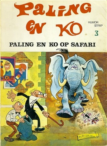 Paling & Ko 3 - Paling en ko op safari, Softcover, Eerste druk (1972) (De Vrijbuiter)