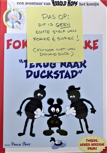 Harold Hops 1 - Fokke en Sukke, terug in Duckstad, Sc+Gesigneerd (Pascal Oost)
