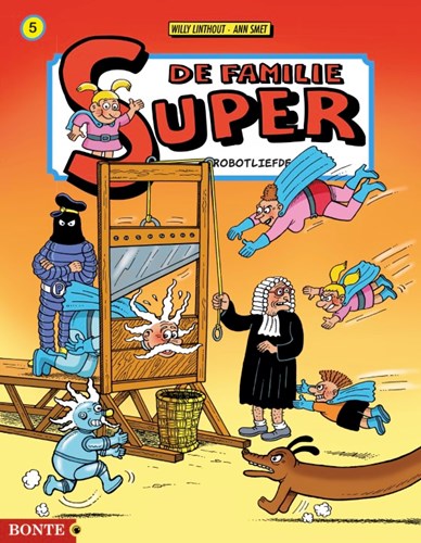 Familie Super, de 5 - Robotliefde, HC (zwart/wit) (Bonte)