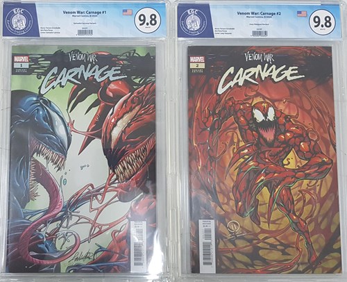 Venom War 1+2 - Venom War: Carnage - Issue 1+2, Issue (graded) (Marvel)
