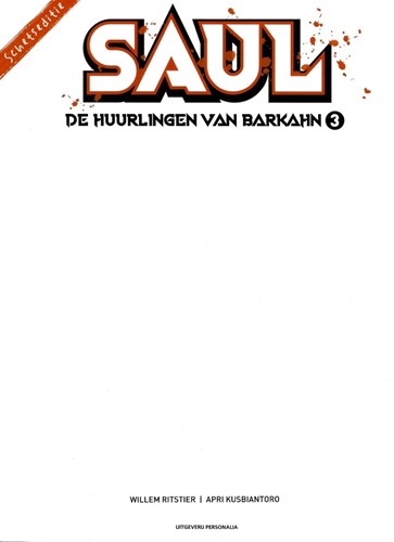 Saul 3 - De huurlingen van Barkahn - schetseditie, SC-Cover B (Personalia)