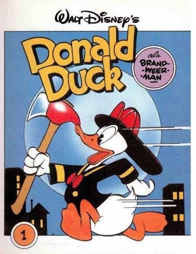 Donald Duck - De beste verhalen 1 - Donald Duck als brandweerman, Softcover (VNU Tijdschriften)